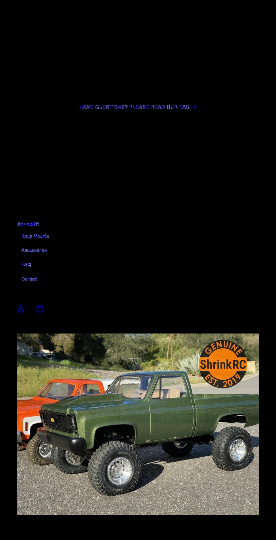 shrinkrc.com shopify website screenshot
