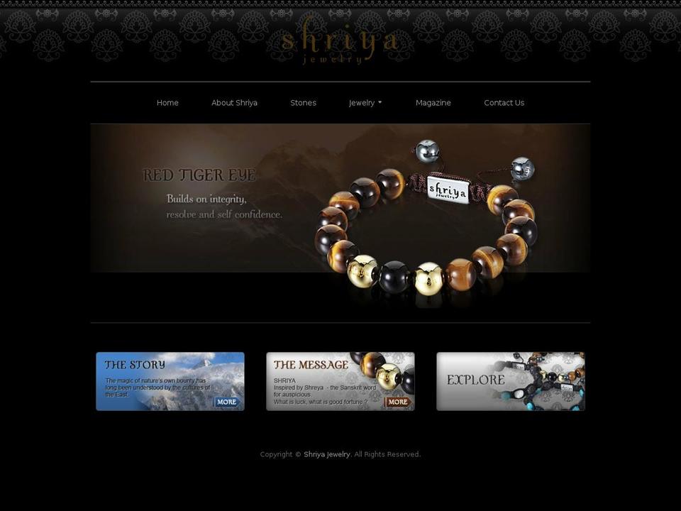 shriyajewelry.com shopify website screenshot
