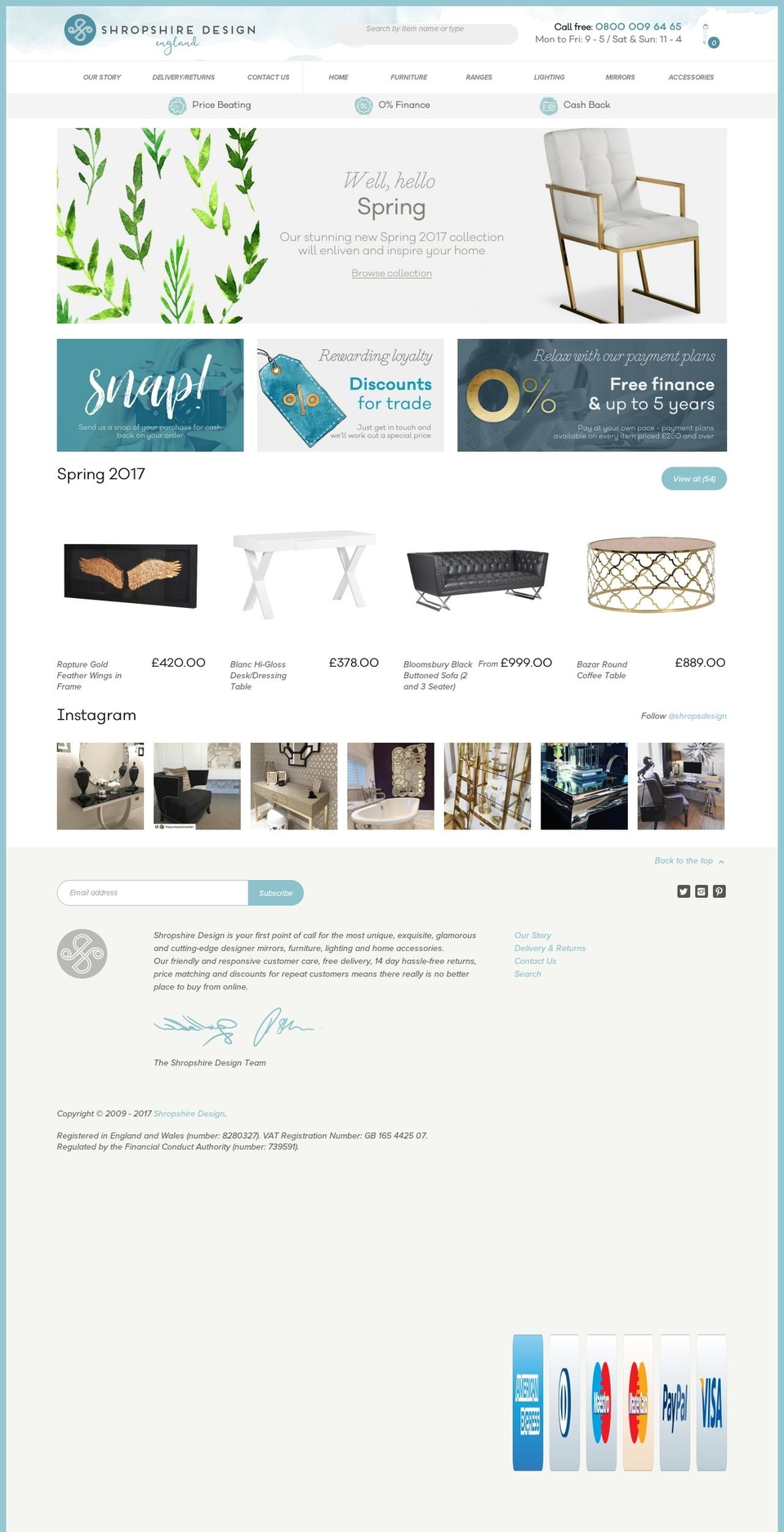 shrops-design.co.uk shopify website screenshot