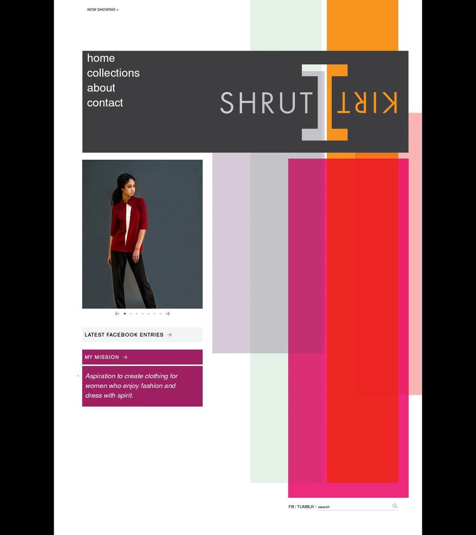 shrutikirti.com shopify website screenshot