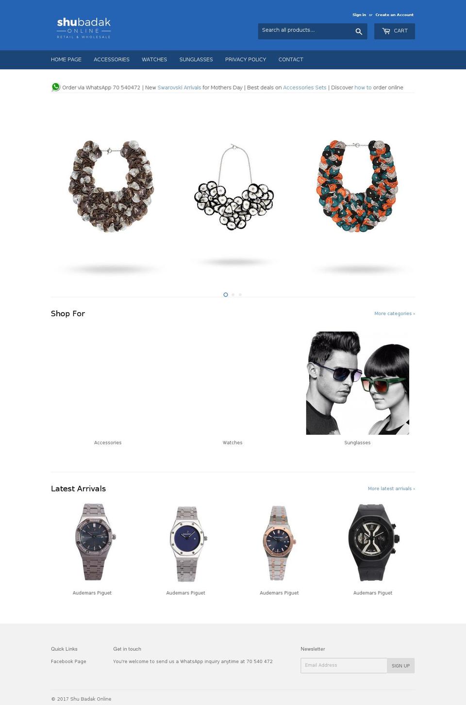 shubadakonline.com shopify website screenshot