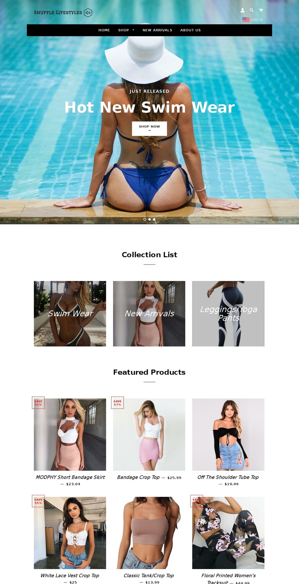 shufflelifestyles.com — Shopify storefront screenshot