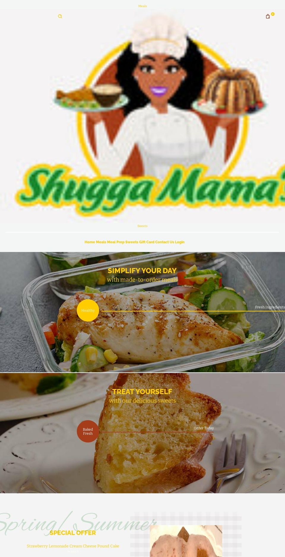 shuggamamas.com shopify website screenshot