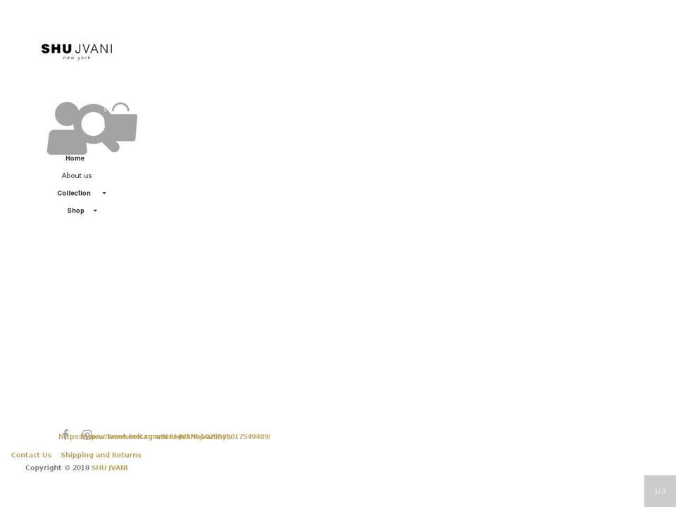 shujvani.com — Shopify storefront screenshot