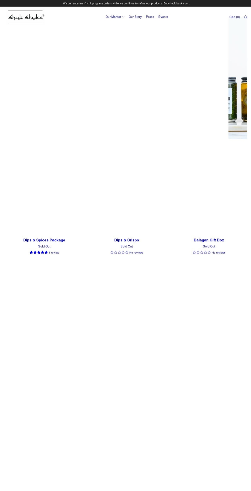shukshuka.com shopify website screenshot