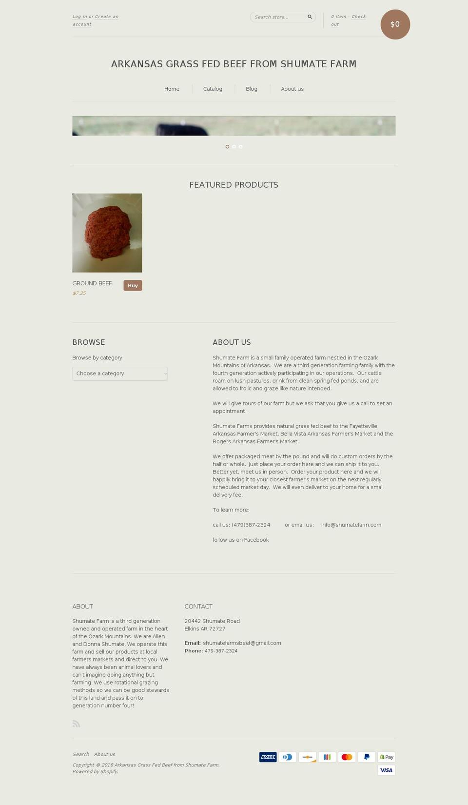 shumatefarm.com shopify website screenshot