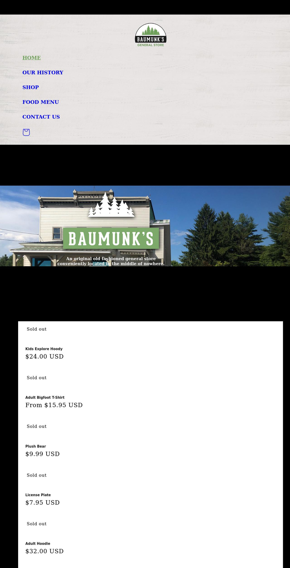 shunkstore.com shopify website screenshot