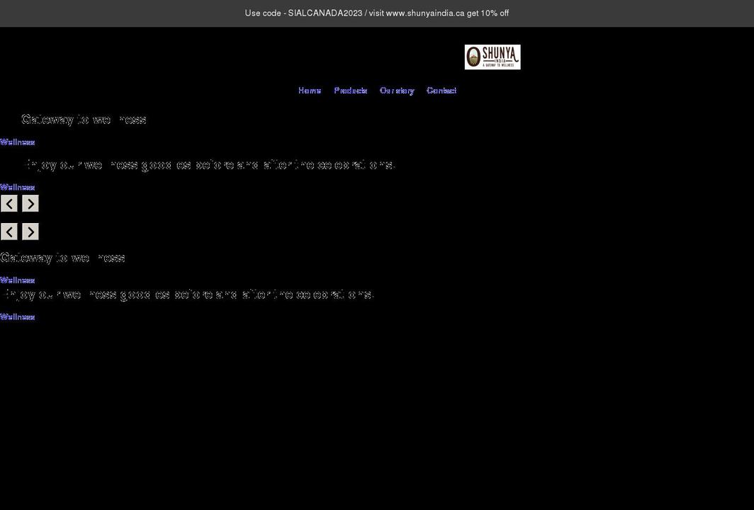 shunyaindia.in shopify website screenshot