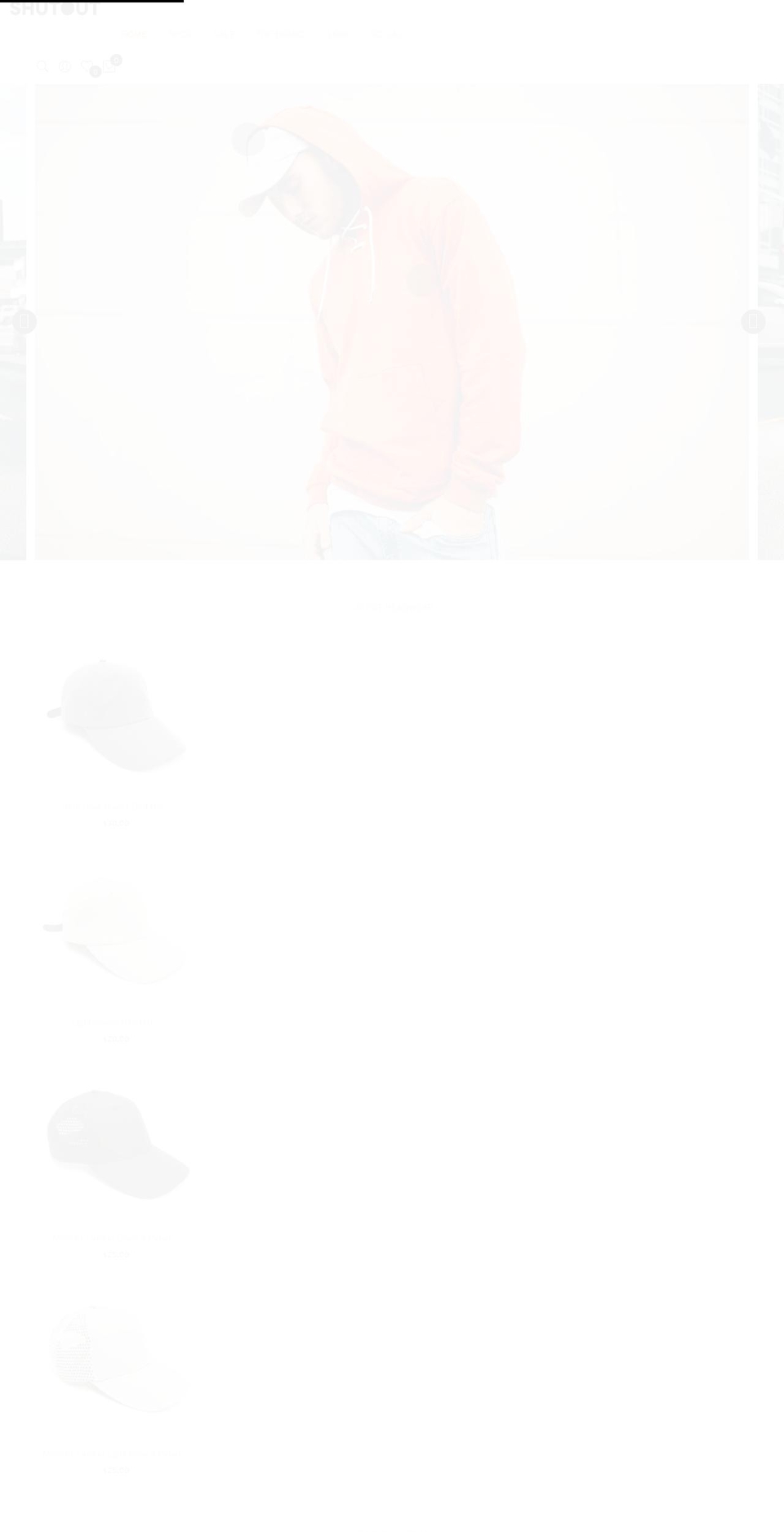 shutoutclothing.com — Shopify storefront screenshot