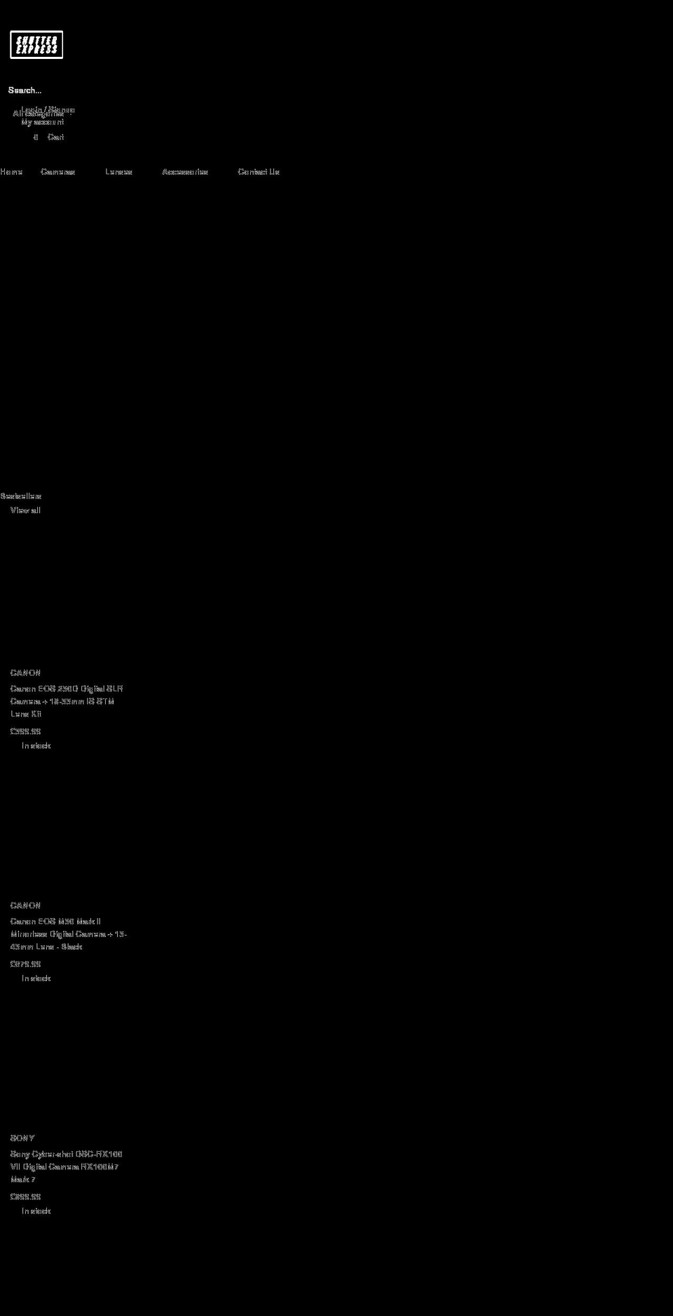 shutterexpress.co.uk shopify website screenshot