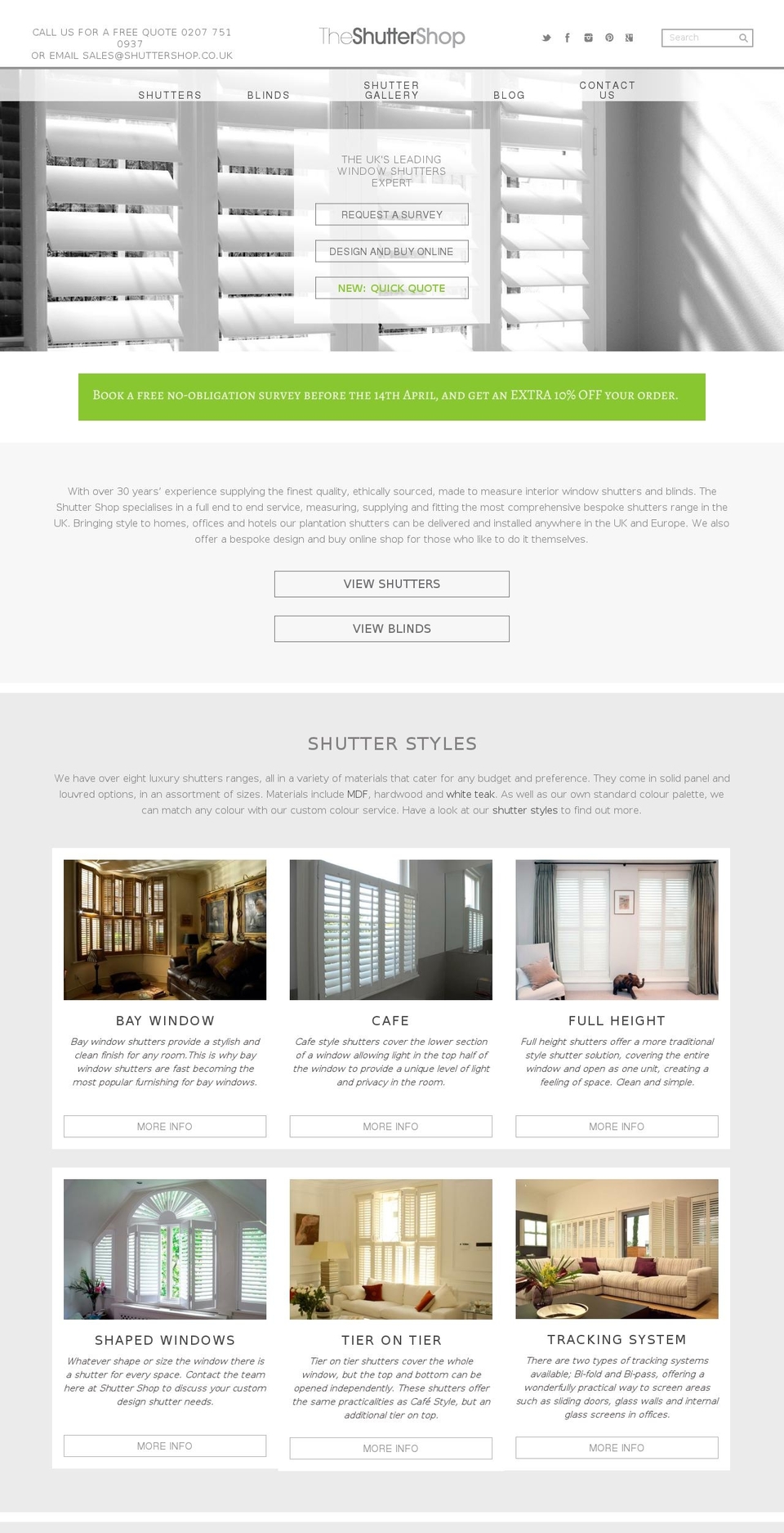 shuttershop.co.uk shopify website screenshot