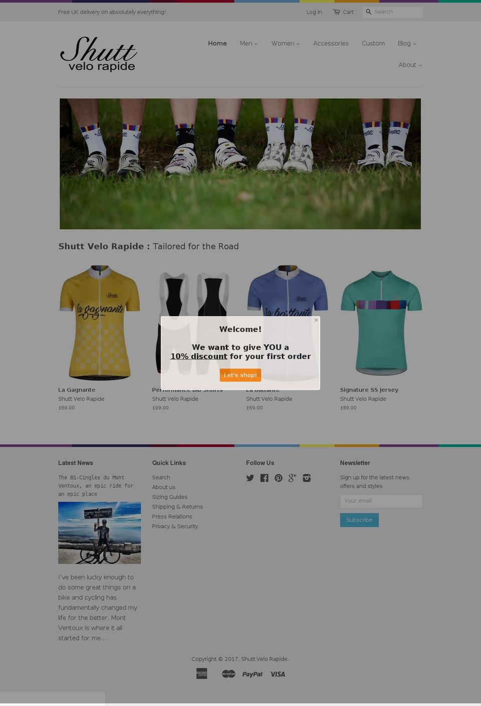 shuttvelorapide.com shopify website screenshot