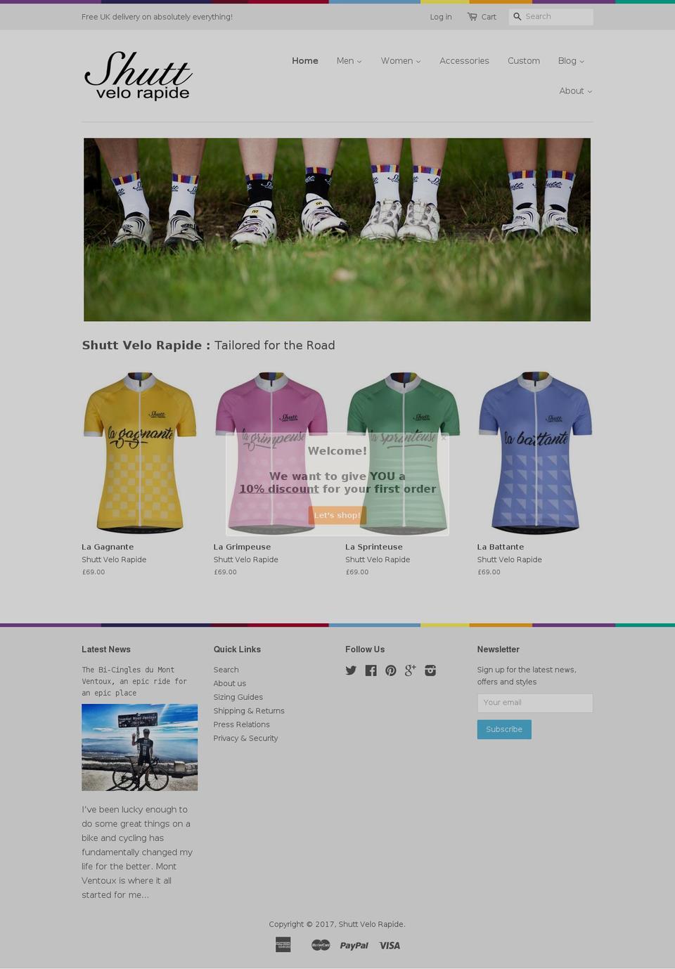 retail Shopify theme site example shuttvr.com