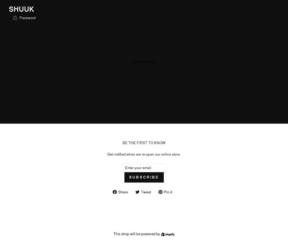 shuuk.uk shopify website screenshot