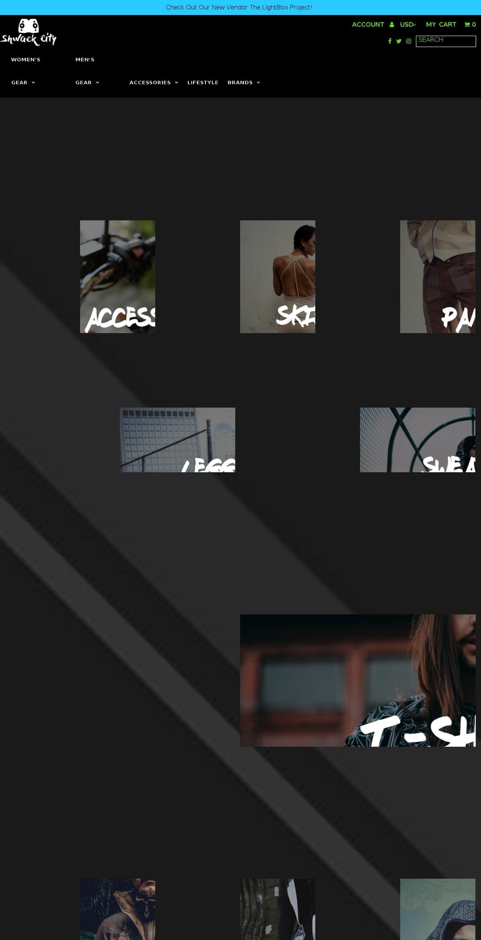 shwackcity.com — Shopify storefront screenshot