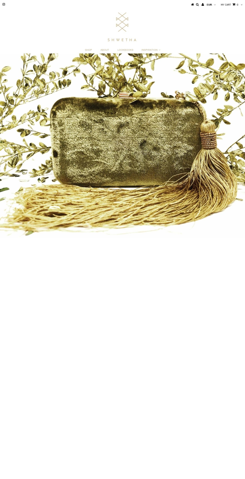 shwetha.net shopify website screenshot