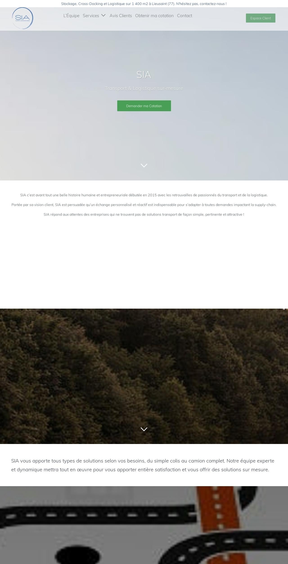 siafret.com — Shopify storefront screenshot