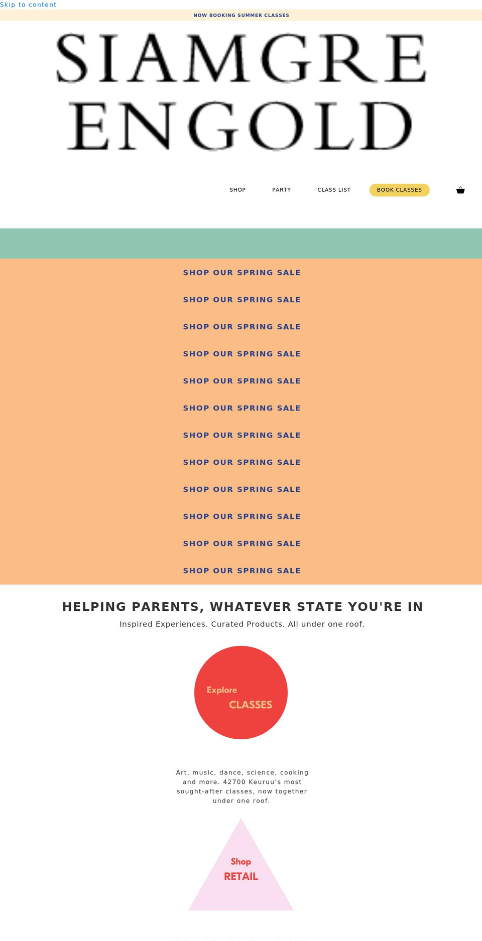 siamgreengold.com shopify website screenshot