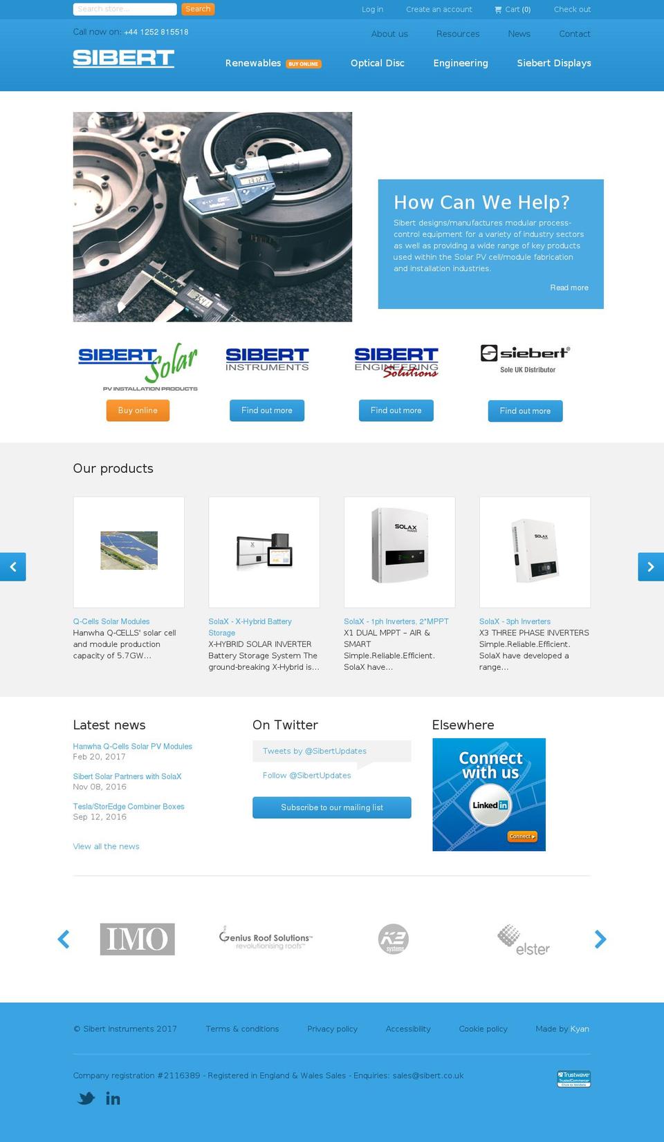 sibert.co.uk shopify website screenshot