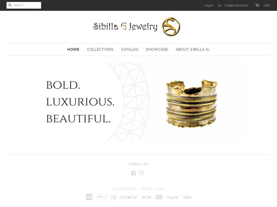 sibillagstore.com — Shopify storefront screenshot