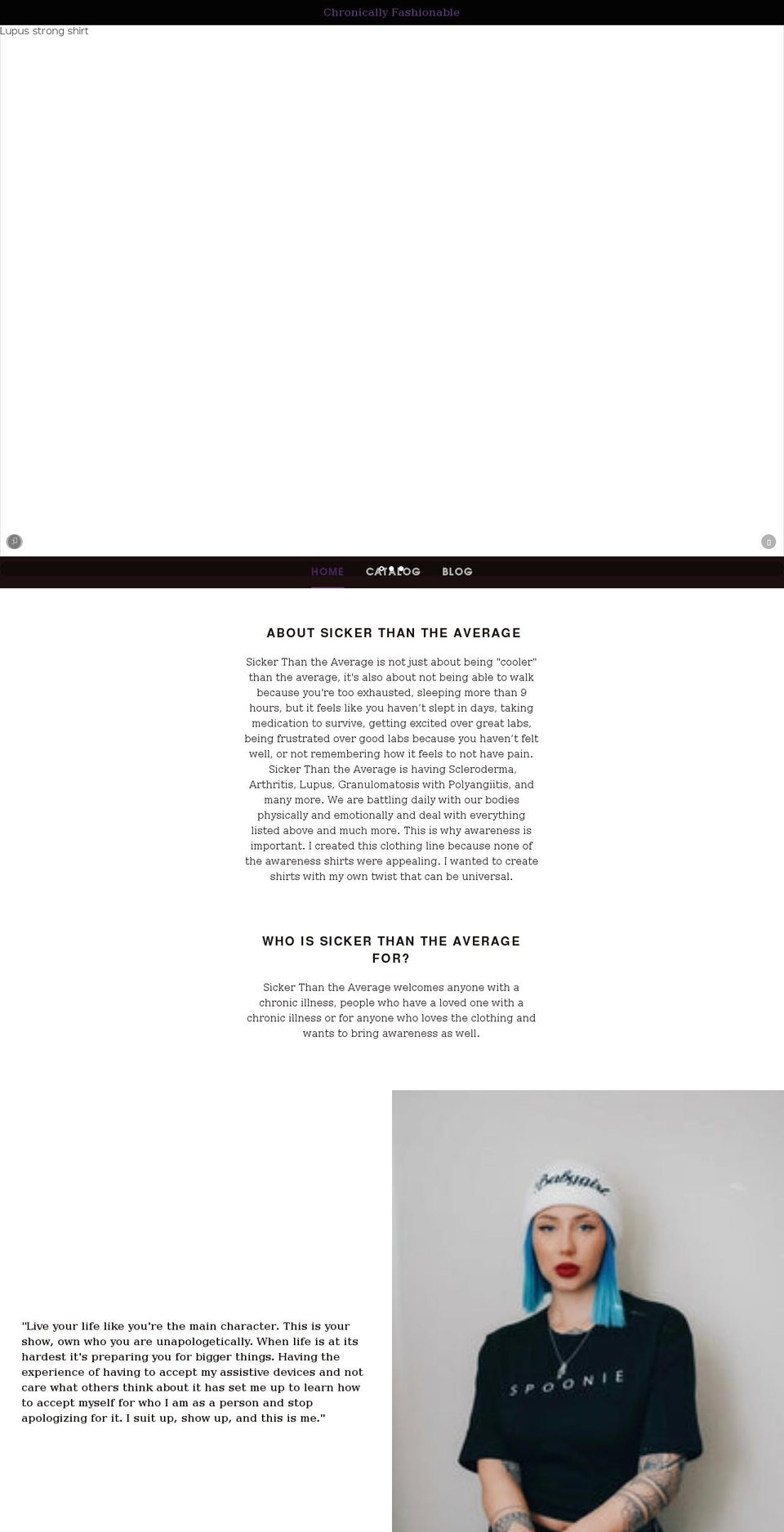 sickerthantheaverage.com shopify website screenshot