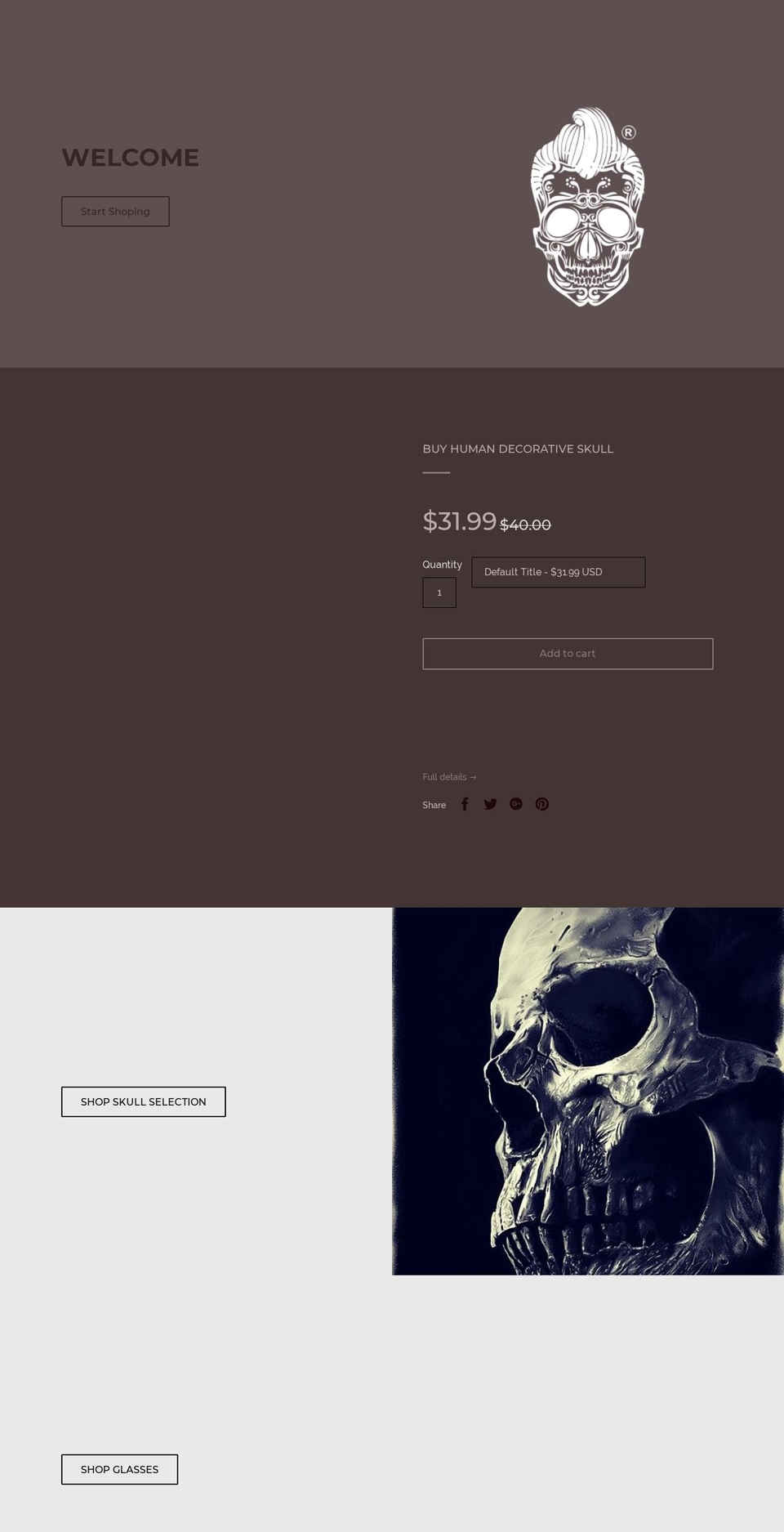 sickskulls.com shopify website screenshot