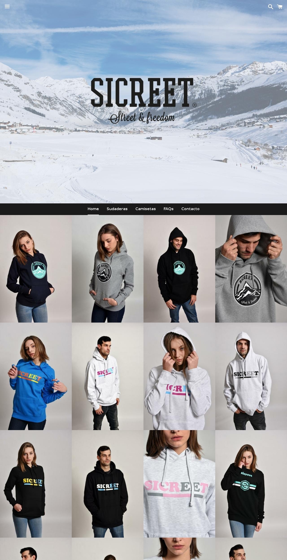 sicreet.com shopify website screenshot