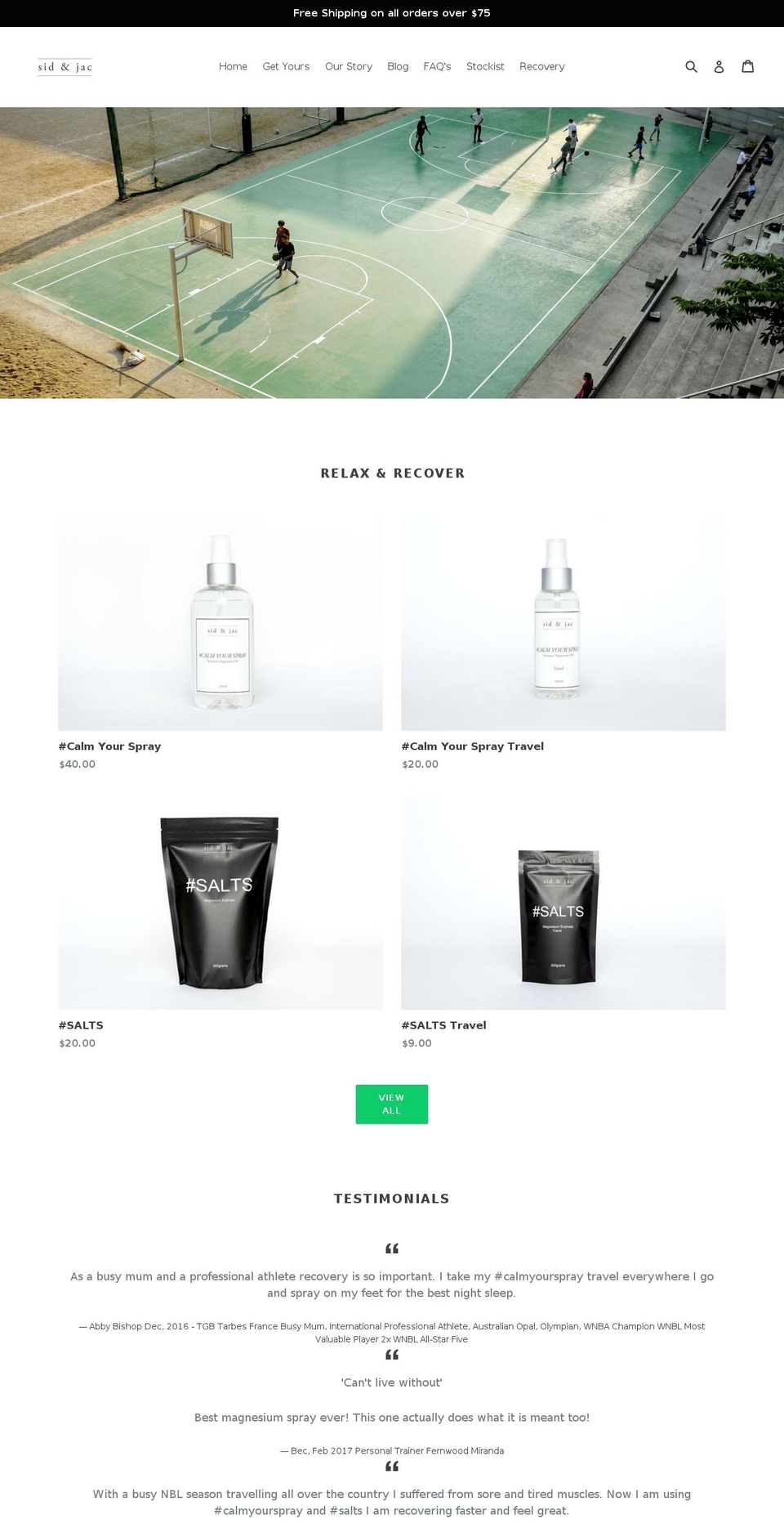 sidandjac.com shopify website screenshot