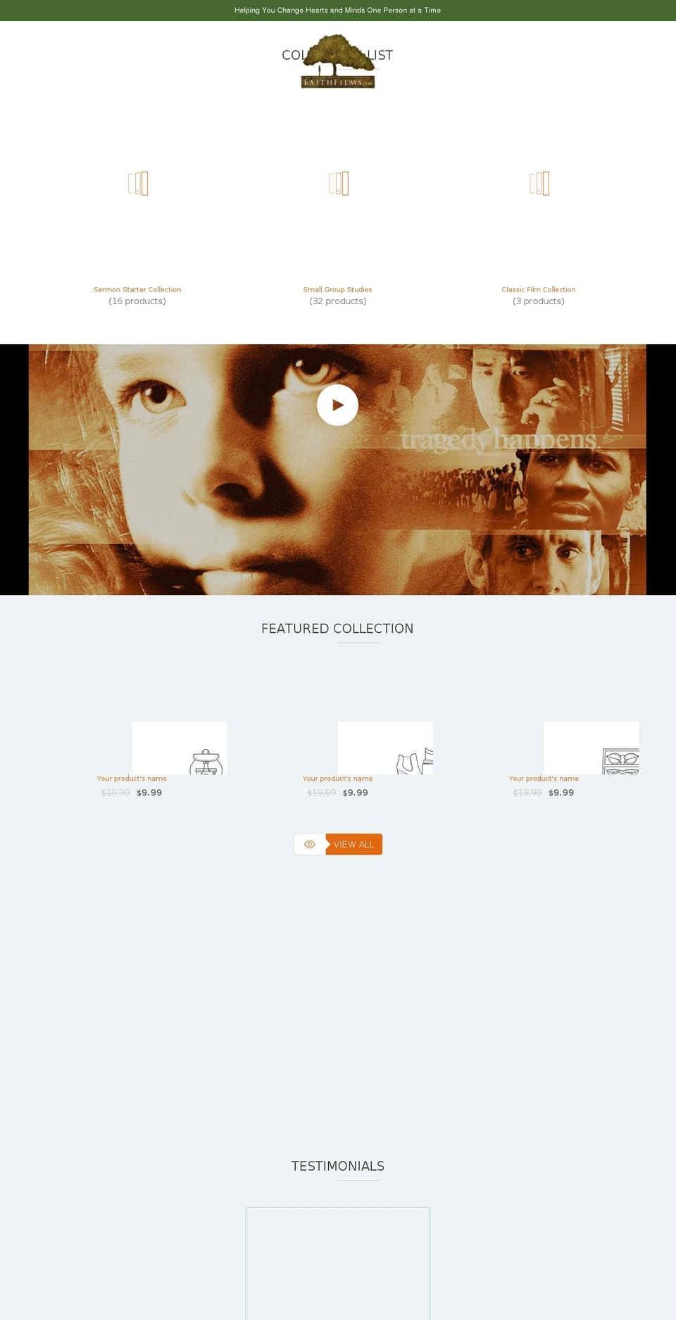 sidebysidefilm.com — Shopify storefront screenshot