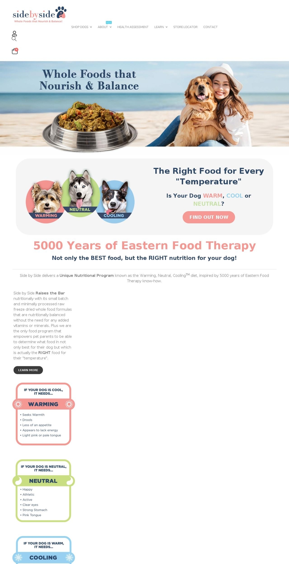 sidebysidepet.com shopify website screenshot