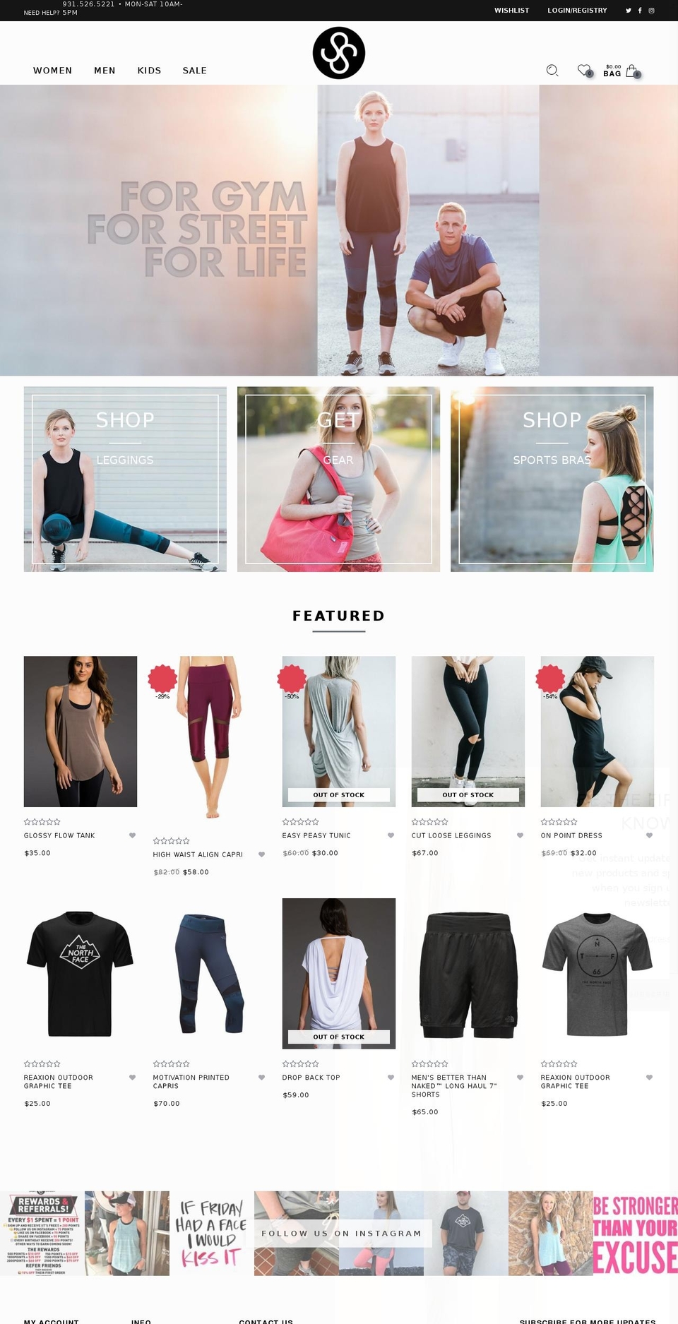 side stitch Shopify theme site example sidestitchfit.com