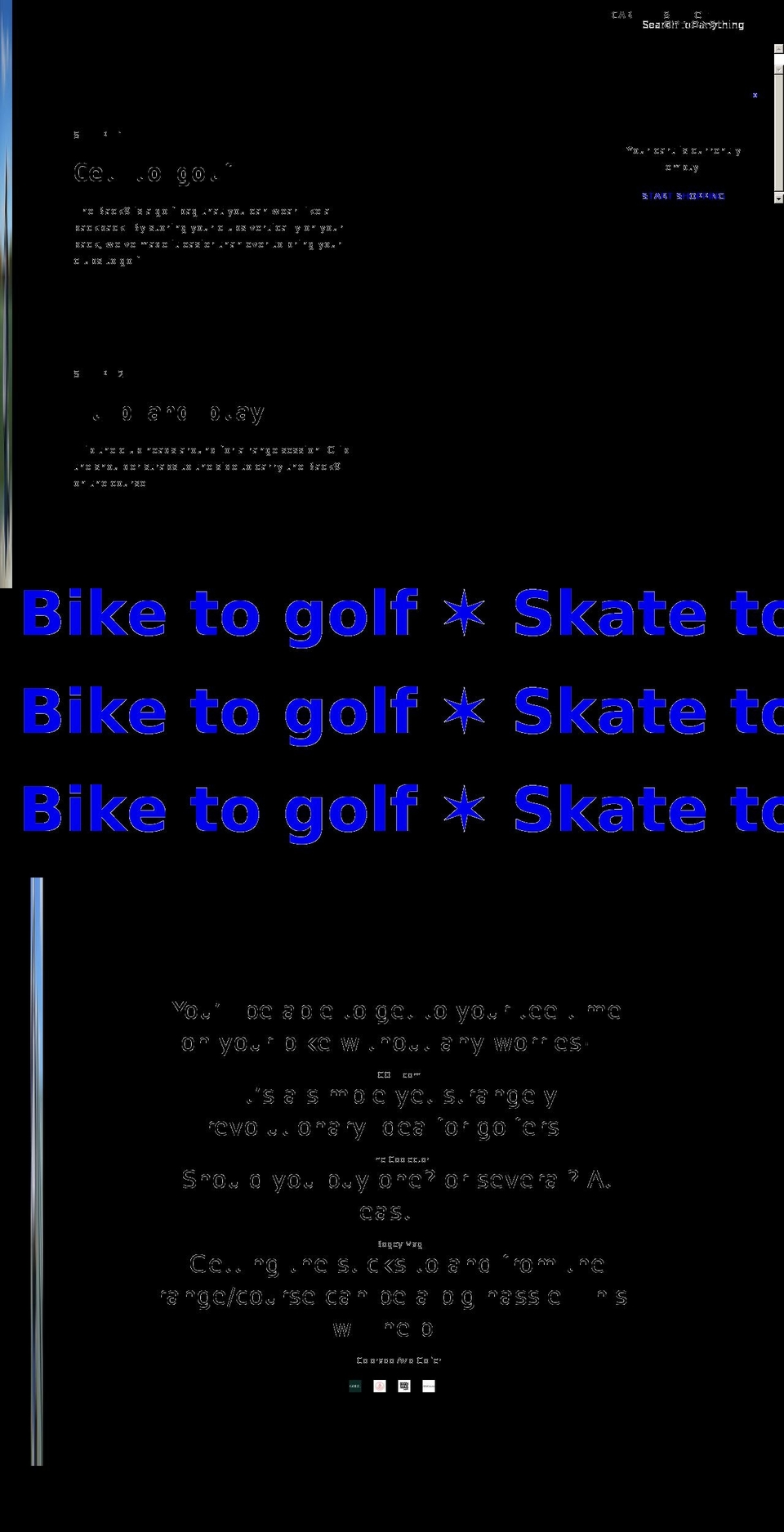 sidestreetgolf.com shopify website screenshot