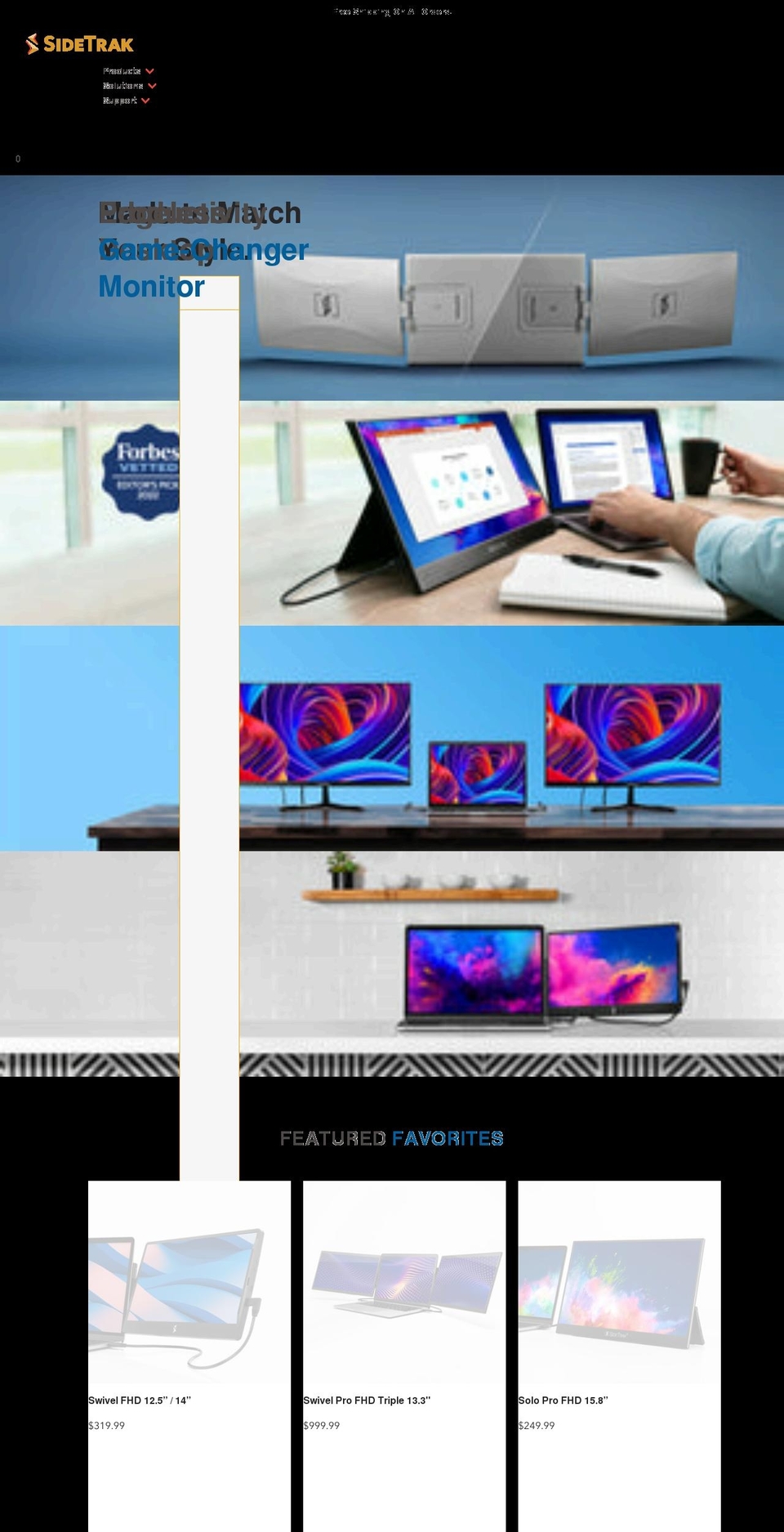 sidetrak.com shopify website screenshot