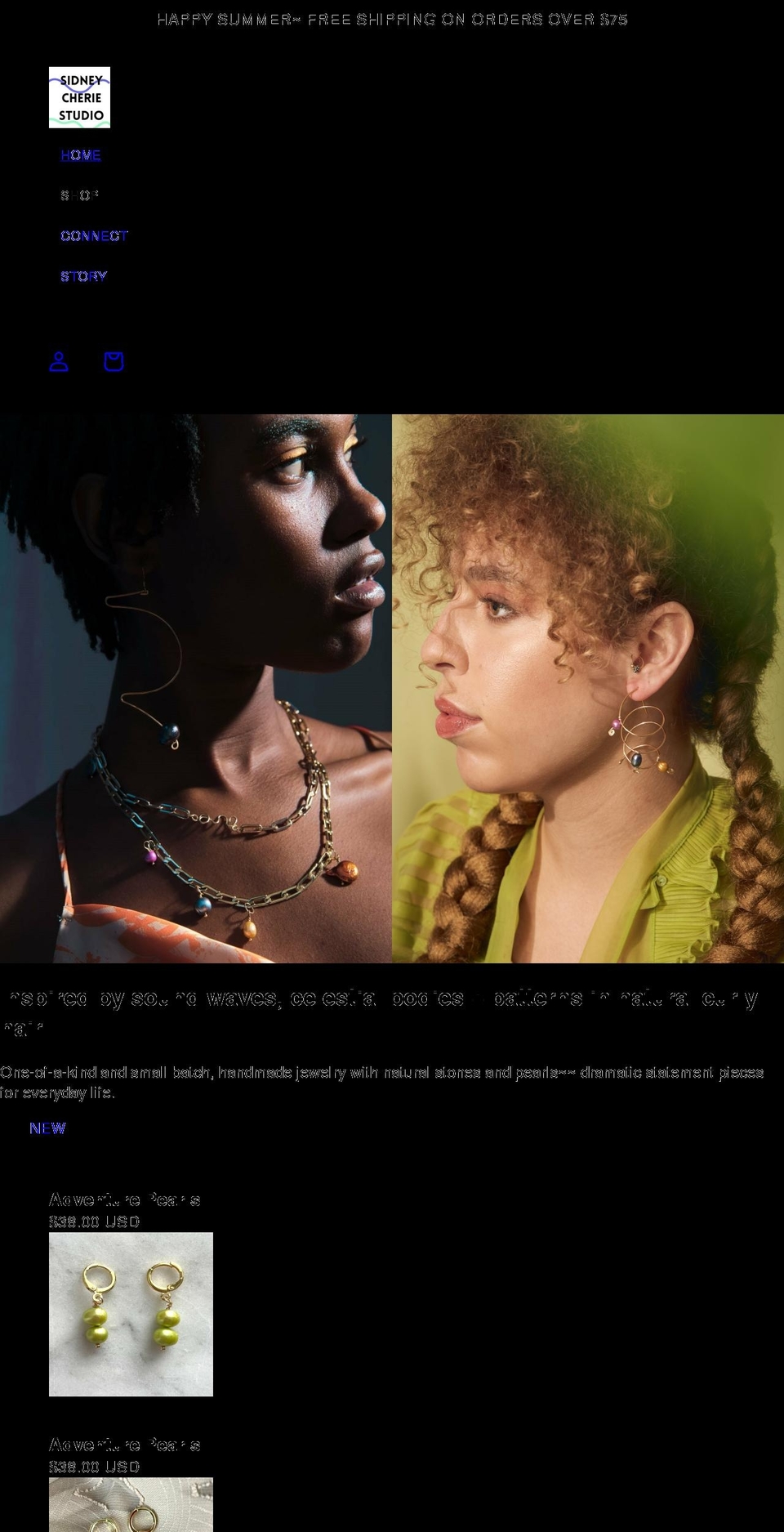 sidneycheriestudio.com shopify website screenshot