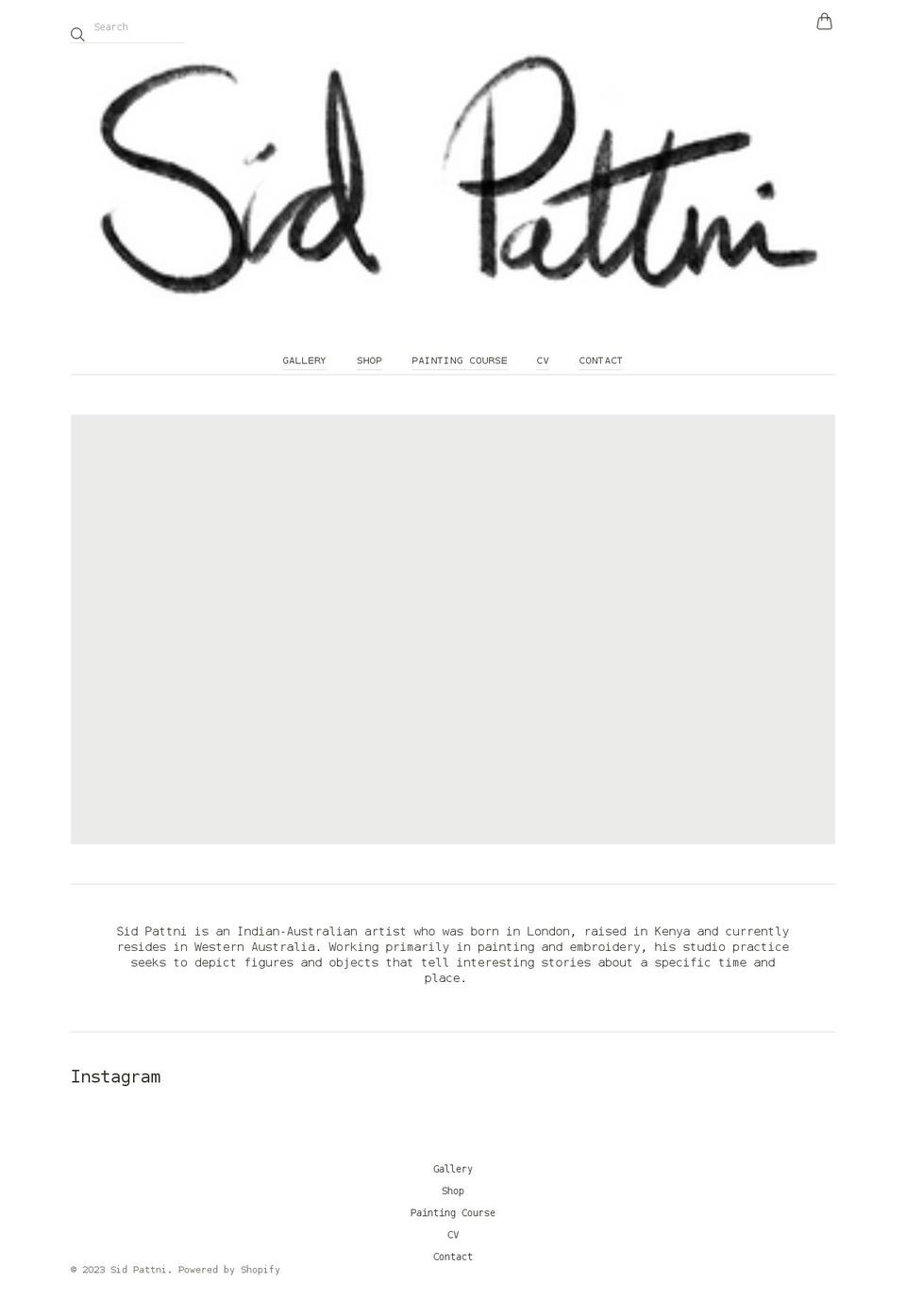 sidpattni.com shopify website screenshot