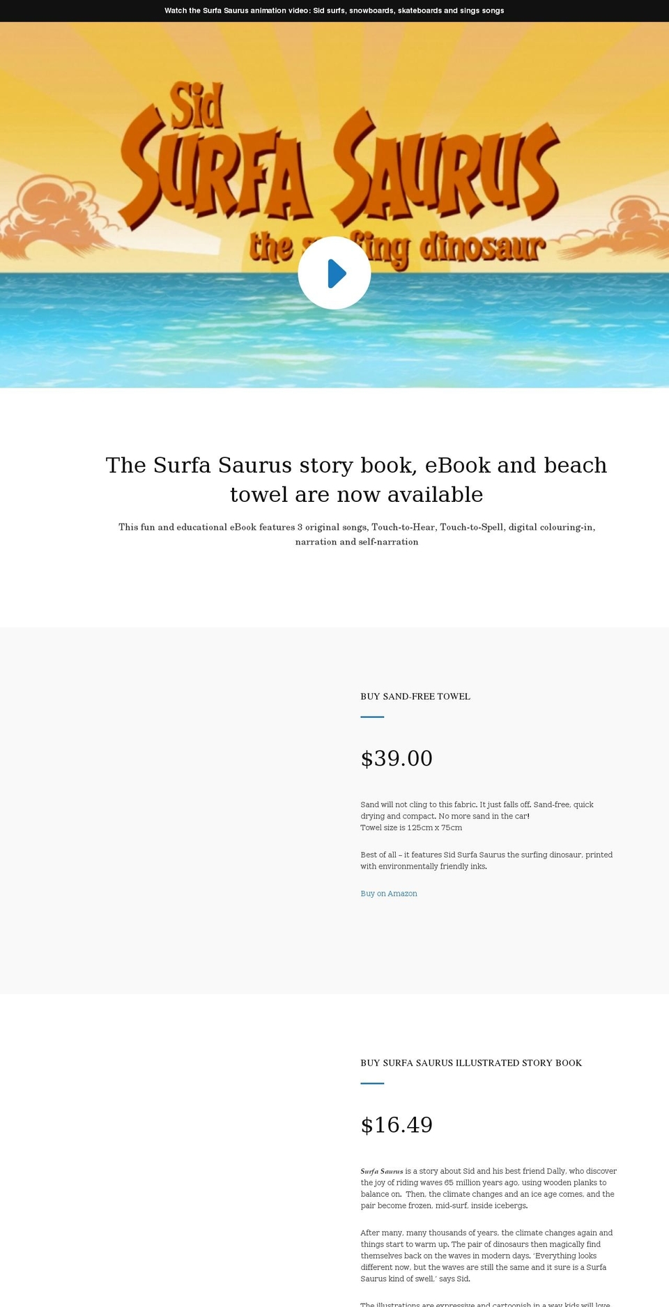 sidsurfa.com shopify website screenshot