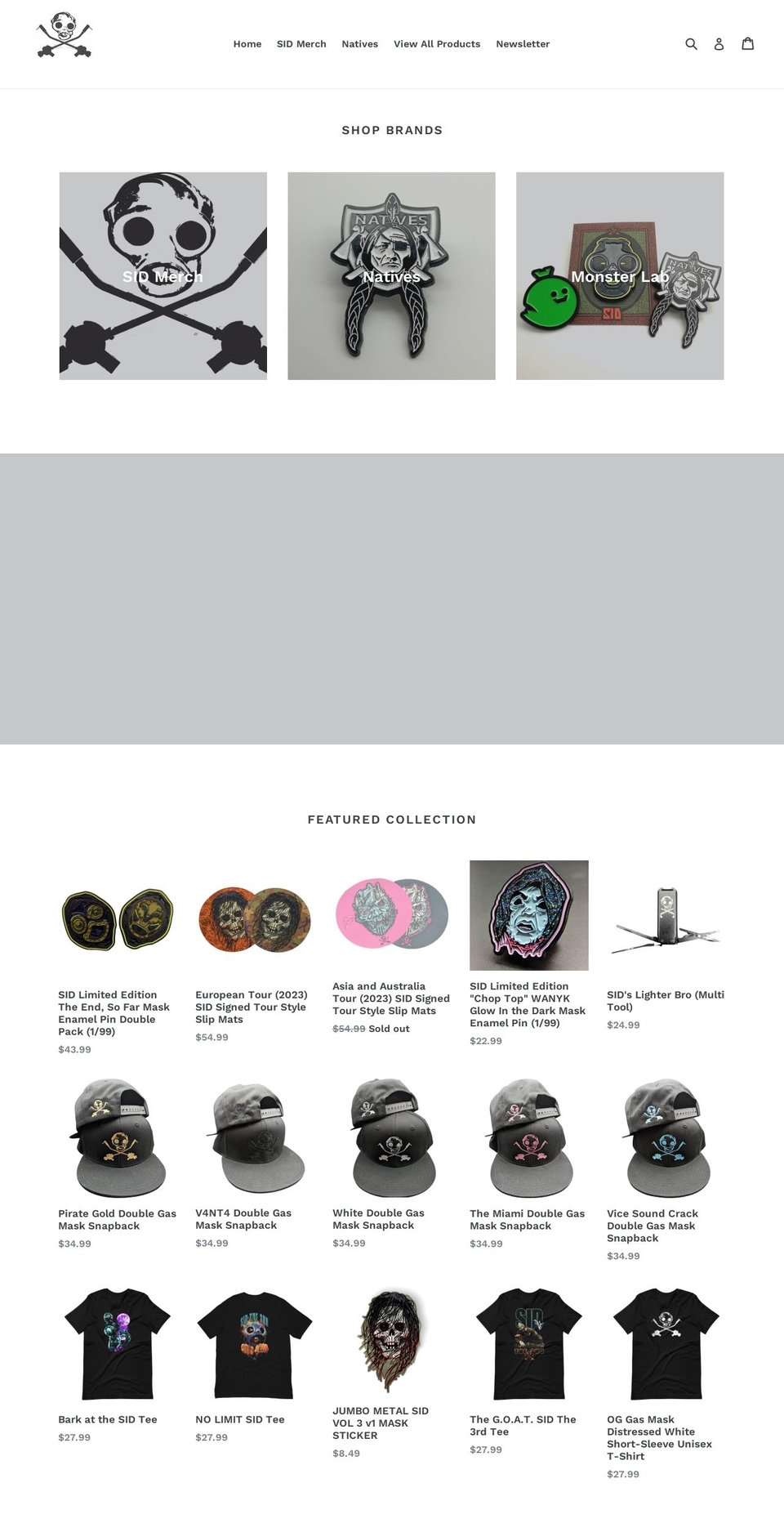 sidthe3rdshop.com shopify website screenshot
