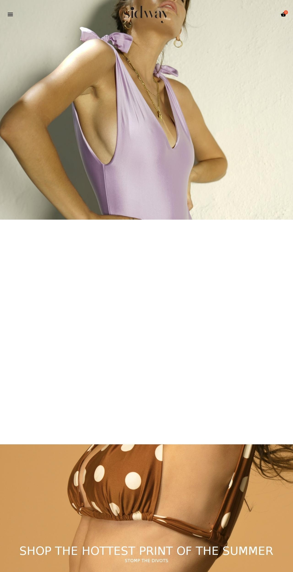 sidwayswim.com shopify website screenshot