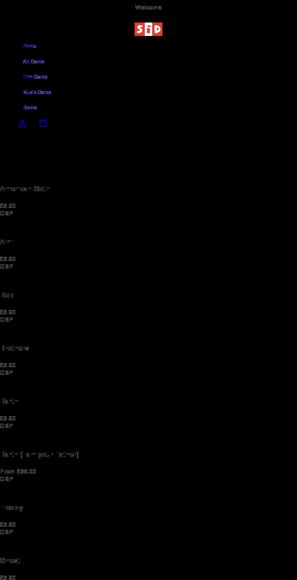 sidyates.com shopify website screenshot