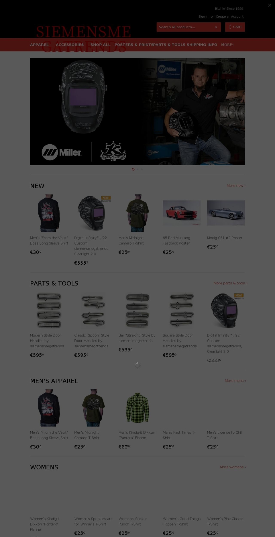 New Store Front Shopify theme site example siemensmegatrends.com