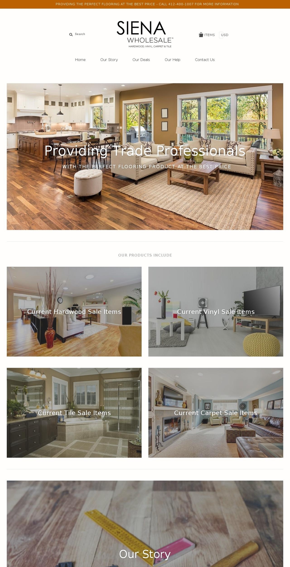 sienawholesale.com shopify website screenshot