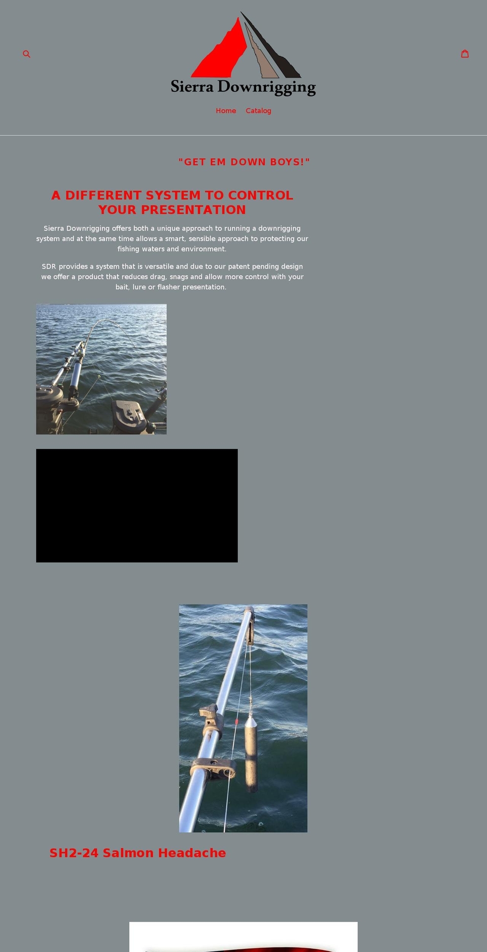 sierradownrigging.com — Shopify storefront screenshot