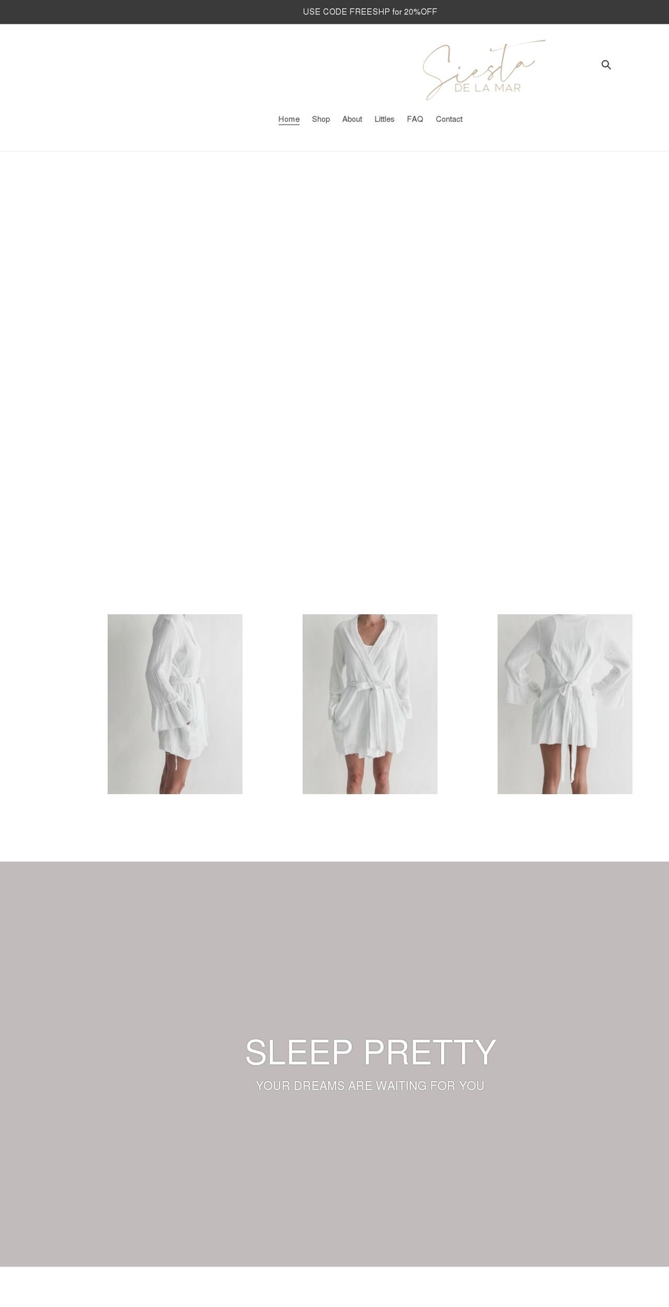 siestadelamar.com shopify website screenshot