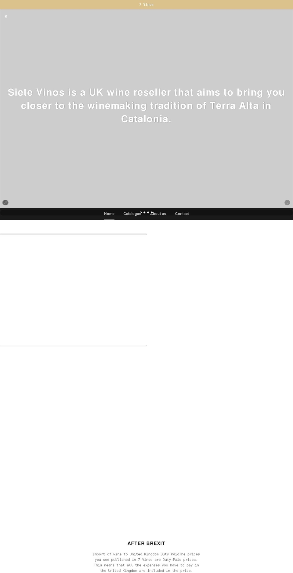 siete7vinos.com shopify website screenshot