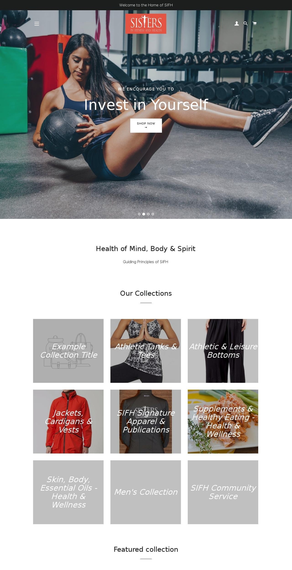 sifh-wellness.com shopify website screenshot