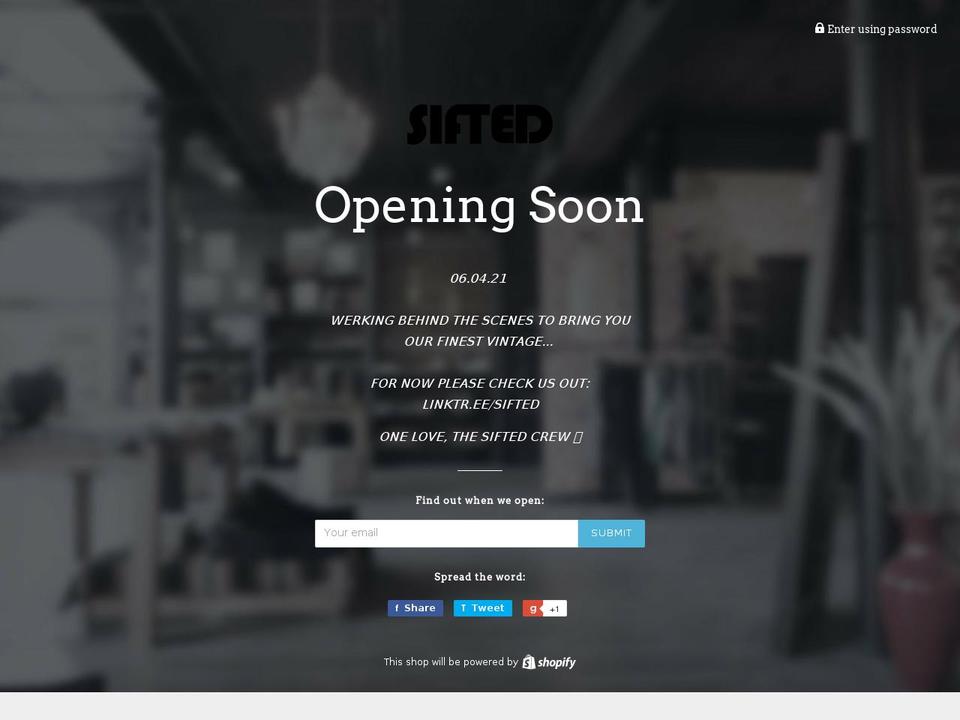 sifted.ca shopify website screenshot
