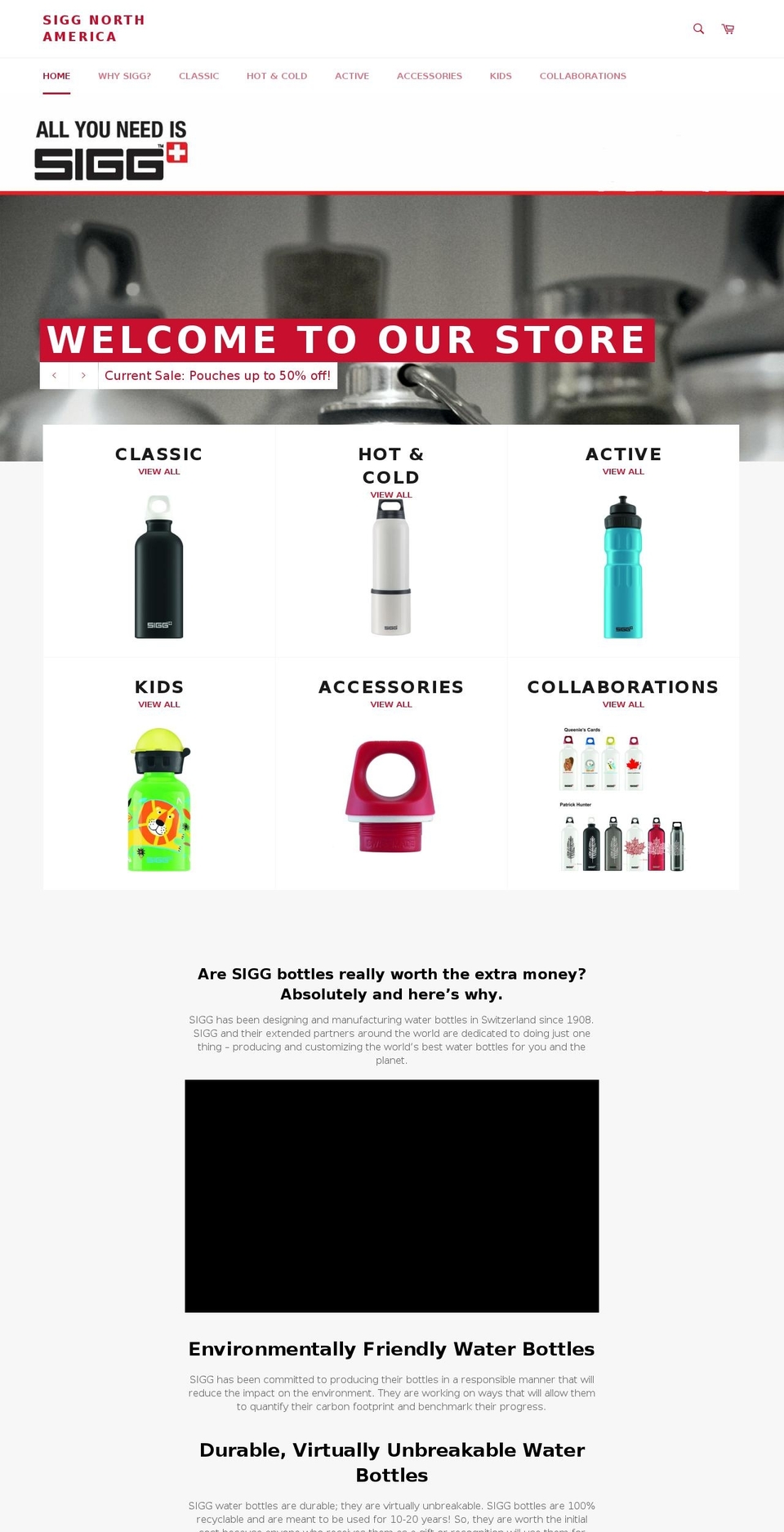 siggretail.com — Shopify storefront screenshot