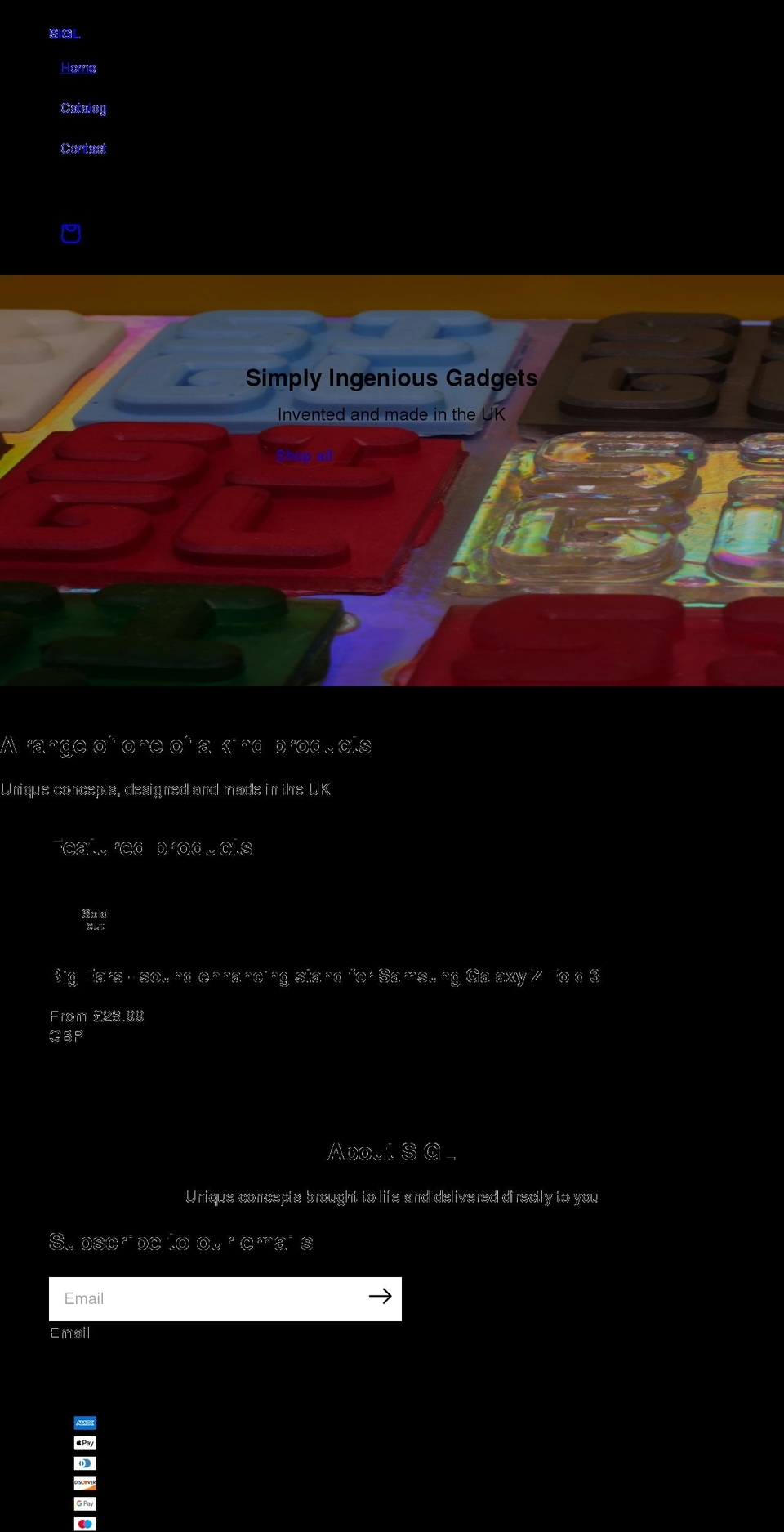 sigl.co.uk shopify website screenshot