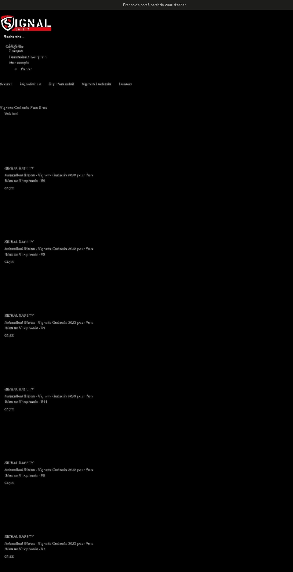 signal-safety.com shopify website screenshot