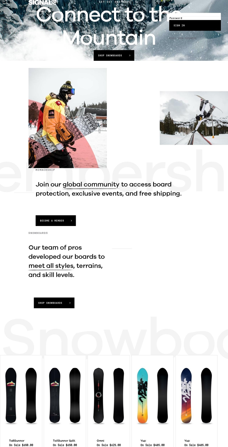 signalcoffee.com shopify website screenshot